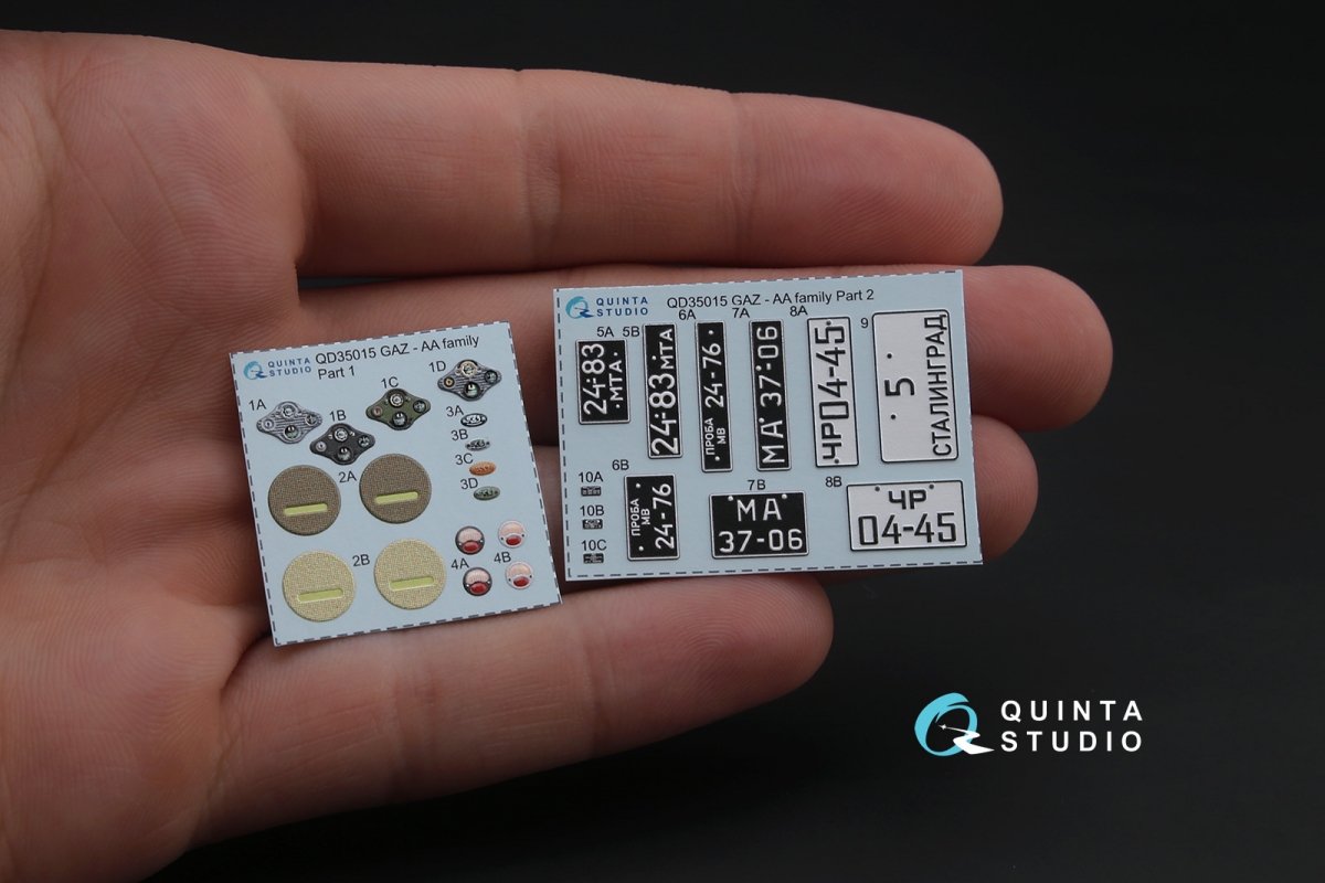 Intérieur imprimé en 3D et coloré sur papier décalcomanie pour la famille GAZ-AA/AAA de Quinta Studio QD35015 (pour tous les kits) à l&amp;#39;échelle 1/35 – Bild 2