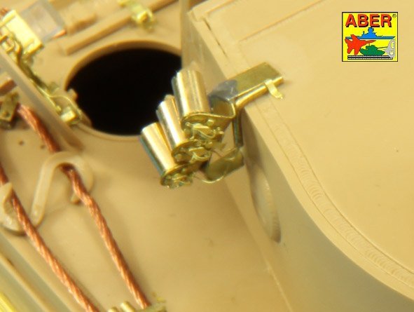 Décharges fumigènes Aber R-34 pour chars allemands comme Tiger I, Panther A/D, Panzer IIIL, Panzer IVG, Luchs, Puma (1/35) – Bild 6