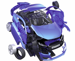 Airfix 6054 QUICKBUILD Audi TT Coupé - Bleu – image 2
