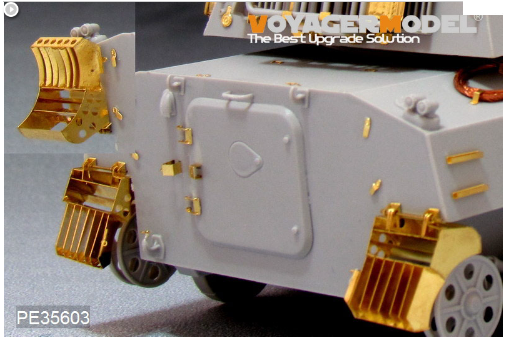 Maquette Voyager PE35603 Obusier automoteur russe moderne 2S1 de 122 mm pour TRUMPETER 05571 au 1/35 – image 4