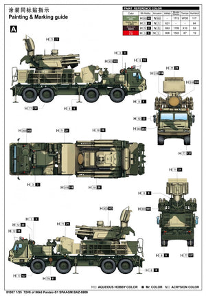 Trumpeter 01087 72V6 de 96k6 Pantsir-S1 SPAAGM BAZ-6909 1/35  – immagine 5