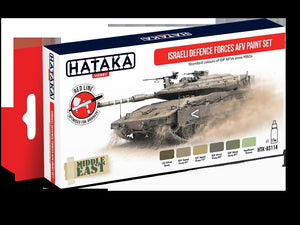 Kit de peinture Hataka HTK-AS114 pour véhicules blindés des forces de défense israéliennes, 6 x 17 ml – immagine 2