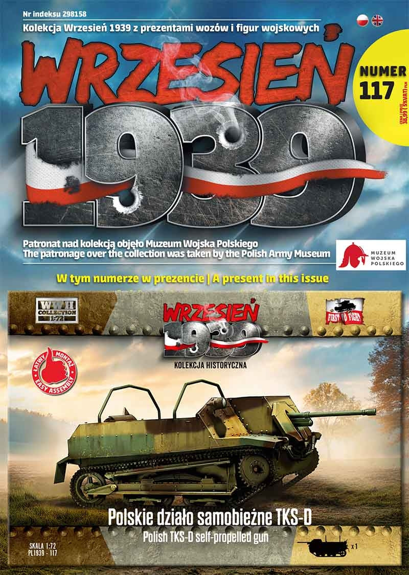 Premier à combattre PL117 - Canon automoteur polonais TKS-D 1/72