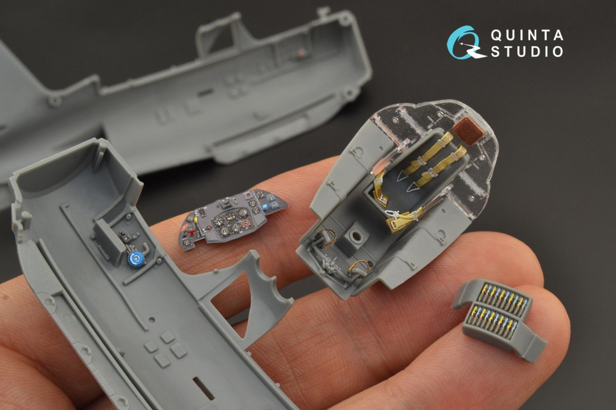 Intérieur imprimé en 3D et coloré sur papier décalcomanie Quinta Studio QD48241 Me 163B (GasPatch models) 1/48 – Bild 10