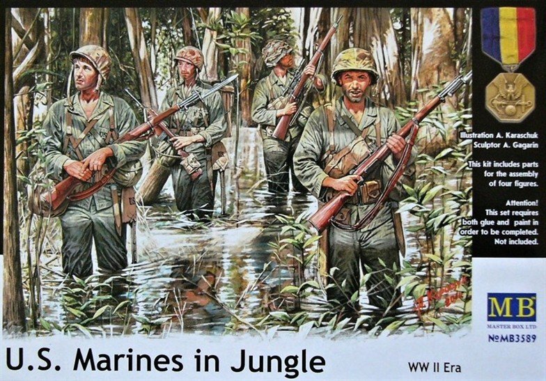 Master Box 3589 Marines américains dans la jungle (1941-1945) (1/35)