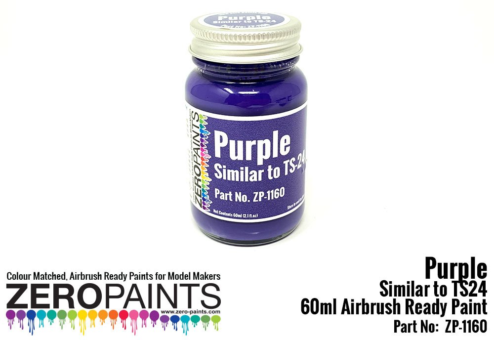 Peinture violette Zero Paints ZP-1160 (similaire à TS24) 60 ml