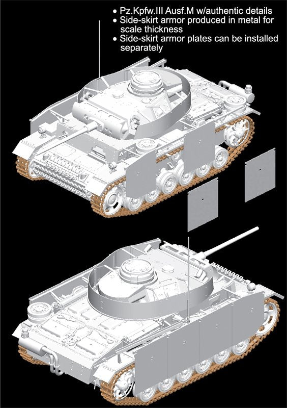 Dragon 6604 Pz.Kpfw.III Ausf.M avec Schurzen (1/35) – image 2