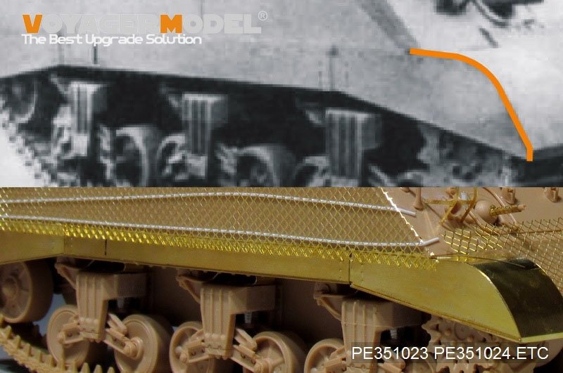 Modèle Voyager PE351024, chenilles de char américain M4A3 de la Seconde Guerre mondiale pour maquette MENG TS-043 au 1/35 – Bild 5