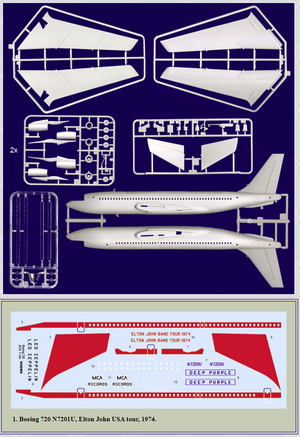Roden 315 Boeing 720 ELTON JOHN 1974 1/144  – Bild 2