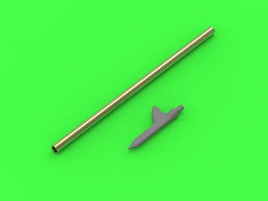 Tube Pitot américain Master AM-48-156 de la Seconde Guerre mondiale - Type « aileron de requin » (1 pièce) - utilisé sur les P-36, P-39, P-40, P-47, A-36, B-239, T-6, B-25 et bien d&amp;#39;autres - Échelle 1/48 – Bild 3