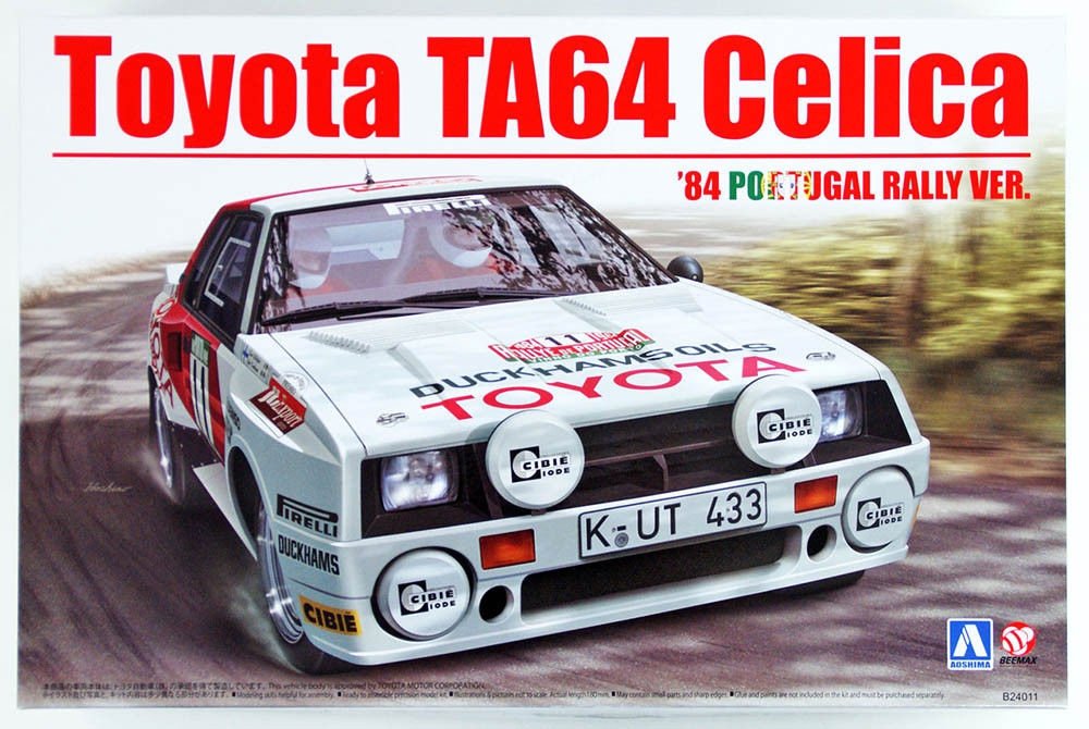 Beemax 24011 Toyota TA64 Celica '84 VERSION RALLYE DU PORTUGAL (1/24)