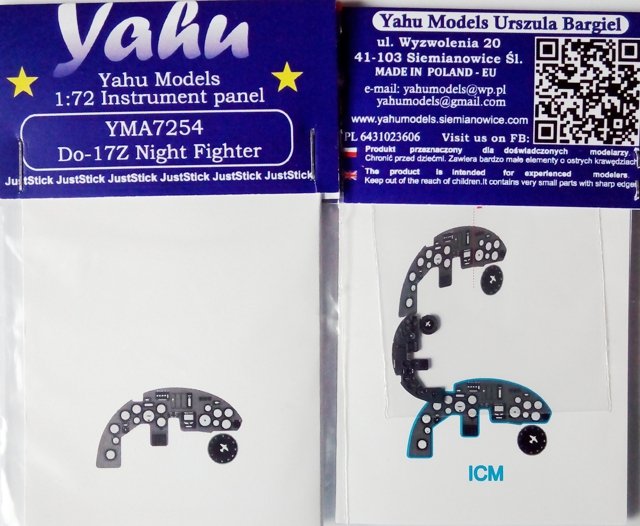 Yahu YMA7254 Do-17 Z Chasseur de nuit (ICM) 1/72