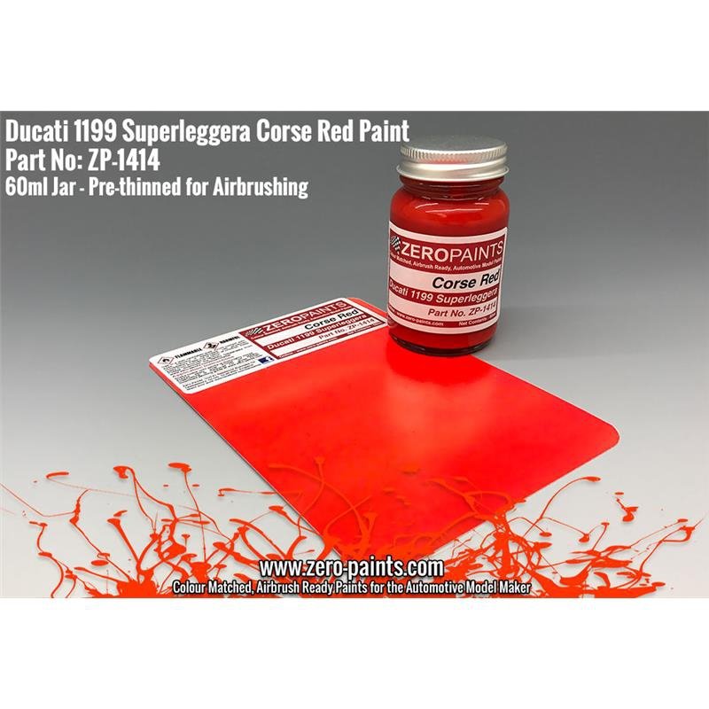 Zero Paints ZP-1414 Ducati 1199 Superleggera Corsa Rouge 60ml – image 2