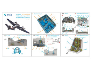Intérieur imprimé en 3D et coloré sur papier décalcomanie (Tamiya) pour le Bristol Beaufighter NF.Mk.VI de Quinta Studio QD+48555 (avec pièces en résine imprimées en 3D) à l&amp;#39;échelle 1/48. – image 2