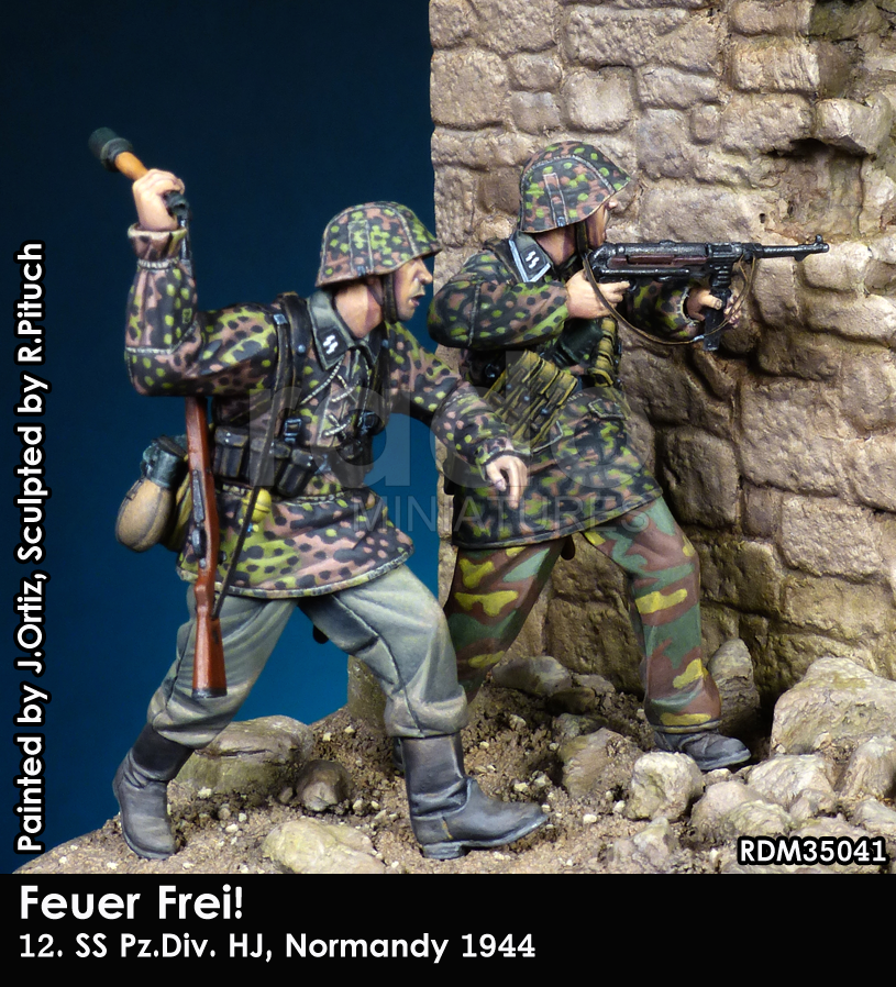 RADO Miniatures RDM35041 Feuer Frei 12.SS Pz.DiV. HJ Normandie 1944 1/35  – Bild 2