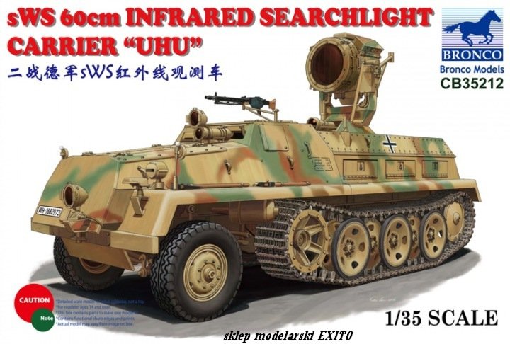 Bronco CB35212 sWS Porte-projecteur infrarouge 60 cm UHU 1/35