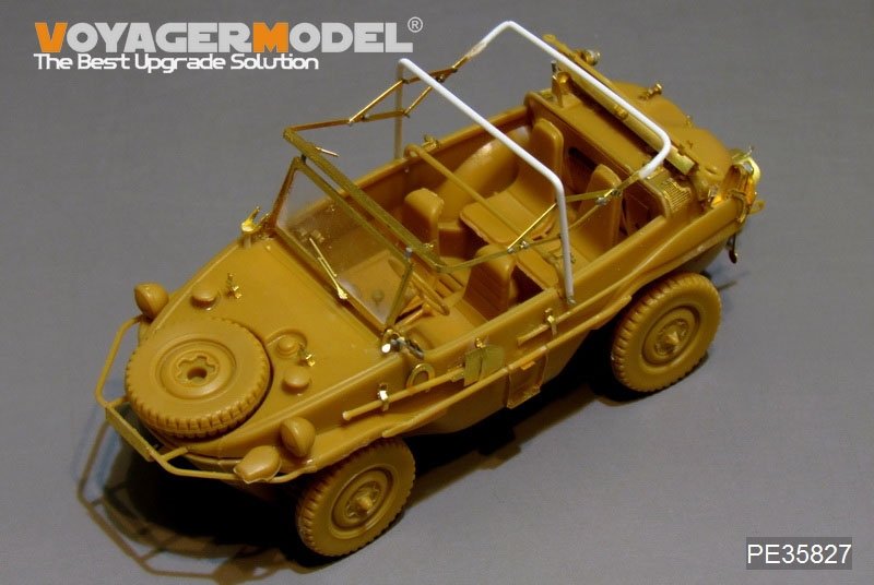 Maquette Voyager PE35827 Schwimmwagan allemand Type 166 de la Seconde Guerre mondiale (pour HERO 35001) 1/35 – immagine 3