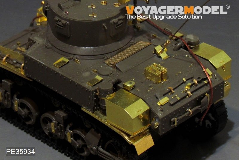 Maquette Voyager PE35934, char léger américain M3 Stuart de la Seconde Guerre mondiale (modèle de base) pour Tamiya 35360 au 1/35 – image 9