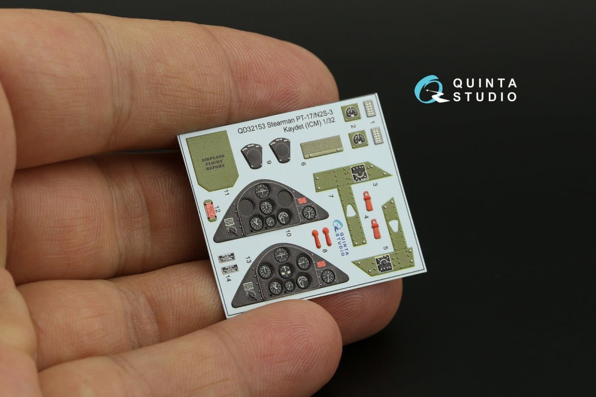 Quinta Studio QD32153 Pt-17/N2S-3 Kaydet 3D-Printed coloured Interior on decal paper (ICM) 1/32 – zdjęcie 4