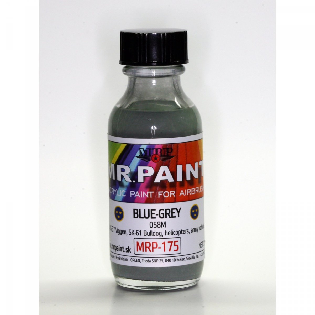 Peinture MR. Paint MRP-175 BLEU-GRIS 058M Armée suédoise 30 ml – image 2
