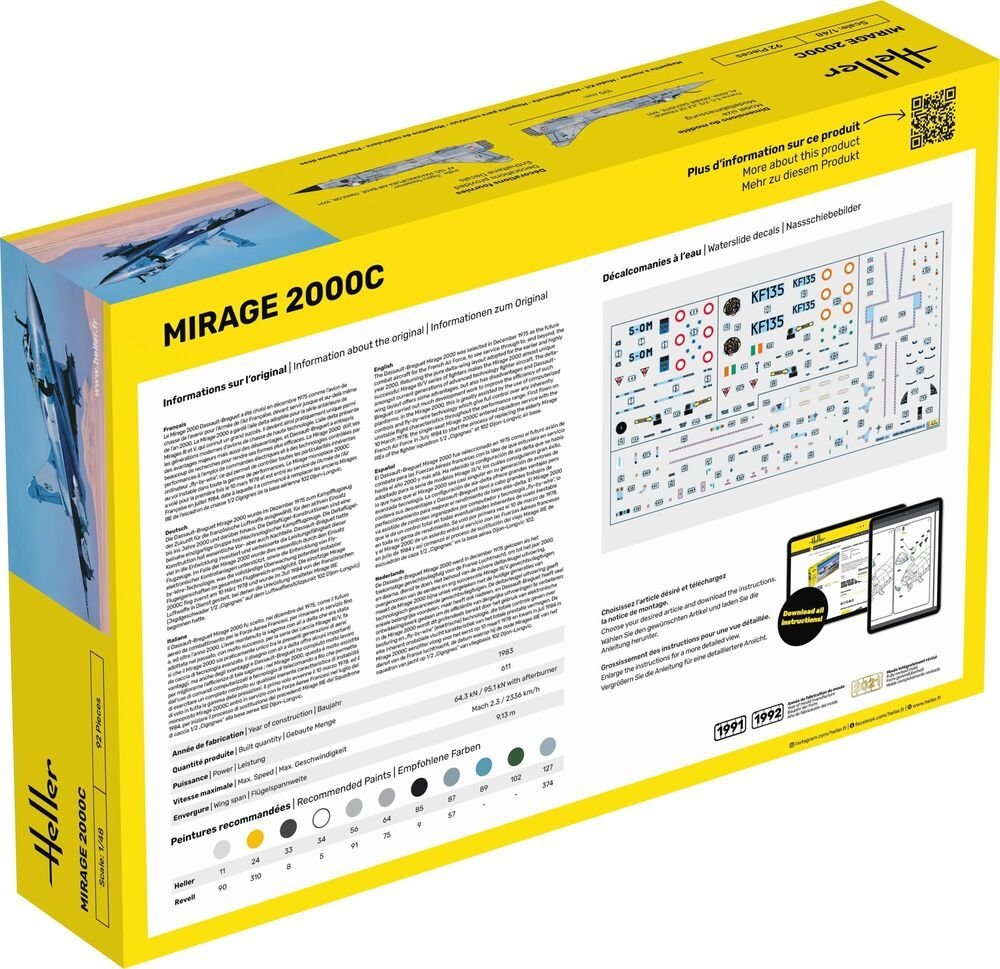 Heller 56426 Kit de démarrage - Mirage 2000C 1/48 – Bild 2