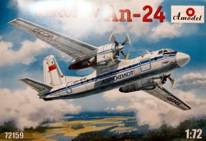 Maquette A-Model 72159 Antonov AN-24 Avion civil soviétique (Aeroflot) 1/72