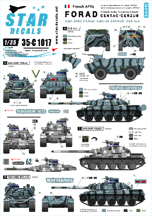 Star Decals 35-C1017 Centre d&amp;#39;entraînement FORAD 1/35