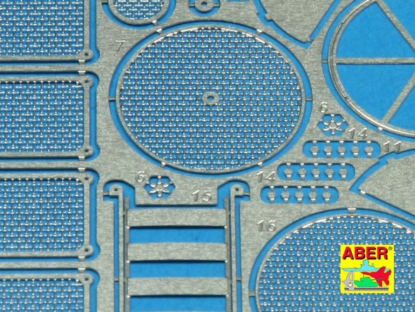 Aber 35G14 Grilles pour char allemand Sd.Kfz.171 Panther, Ausf.G dernier modèle (1/35)  – Bild 3