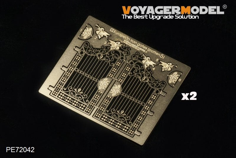 Maquette Voyager PE72042 Portes en fer européennes (motif 5) (GP) 1/72