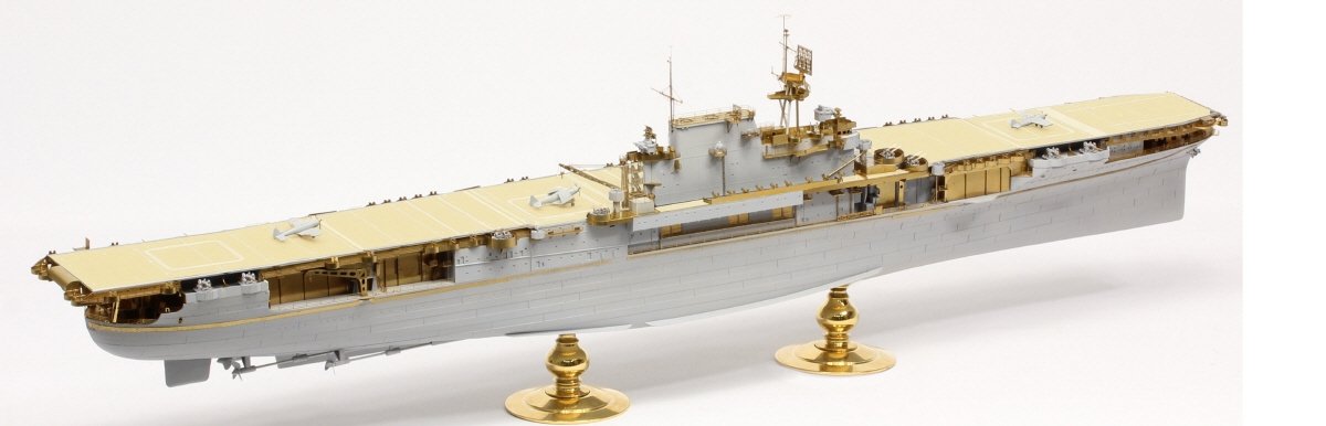 Pontos 37031FN USS CV-6 Enterprise 1942 Kit de détails (Pont en bois couleur teck) 1/350