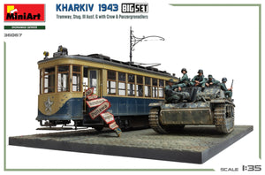 Miniart 36067 Kharkiv 1943 : Tram &amp;amp; Stug. III Ausf. G avec équipage. GRAND ENSEMBLE 1/35 – image 2
