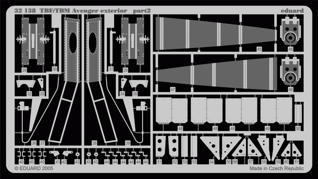 Eduard 32138 TBF/TBM extérieur 1/32 TRUMPETER – image 2