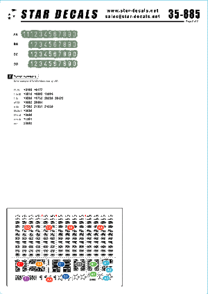 Star Decals 35-885 JNA - Numéros de chars yougoslaves des années 1990, échelle 1/35 – image 2
