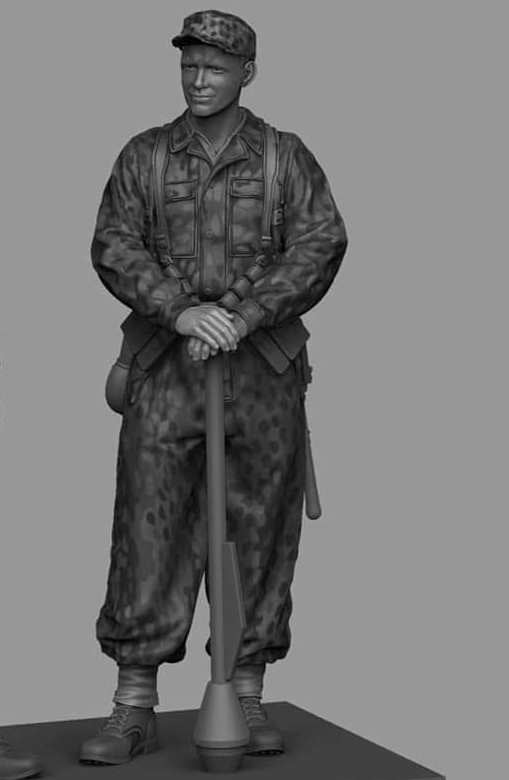 Panzer Art FI35-218 Panzerknacker en combinaison de camouflage n° 2 1/35