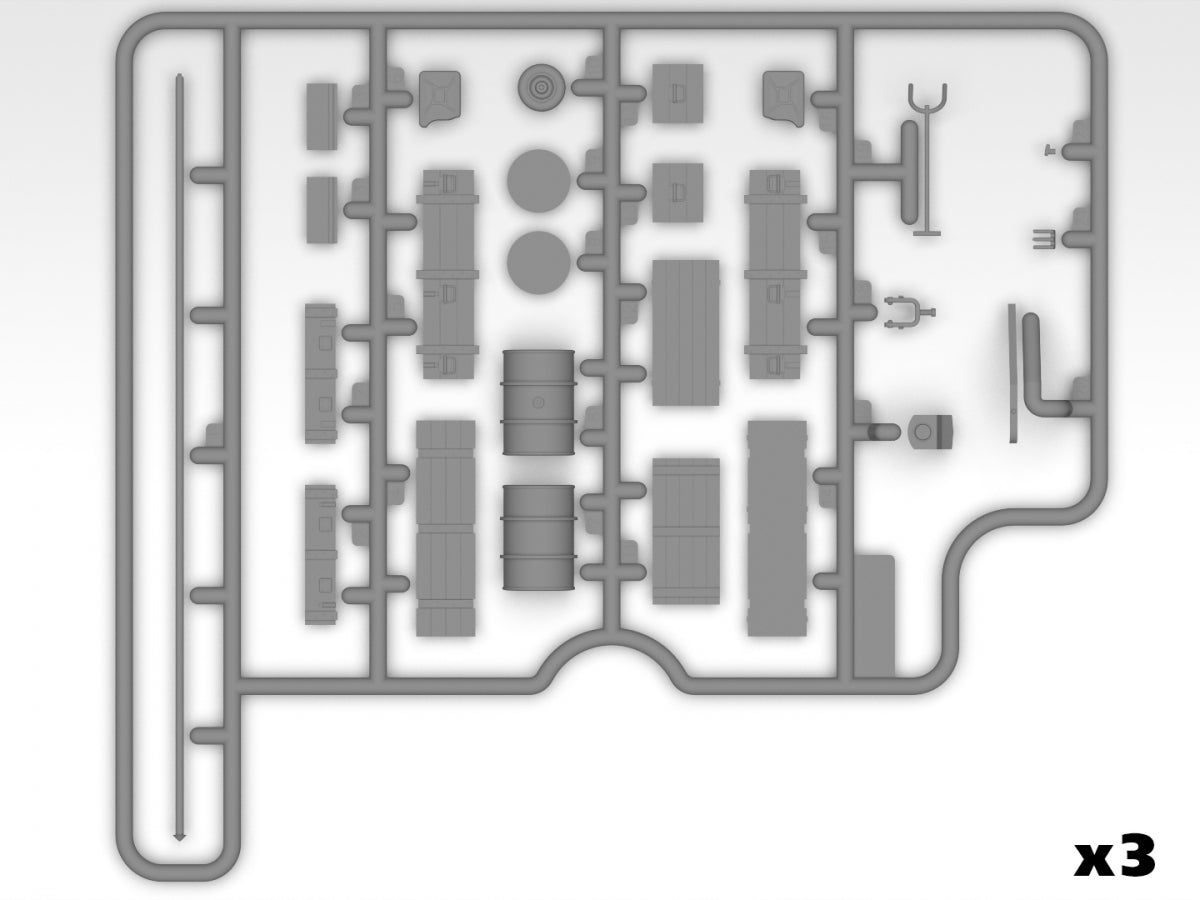 ICM 48409 Équipement de terrain d&amp;#39;aviation de la Luftwaffe 1/48 – immagine 6