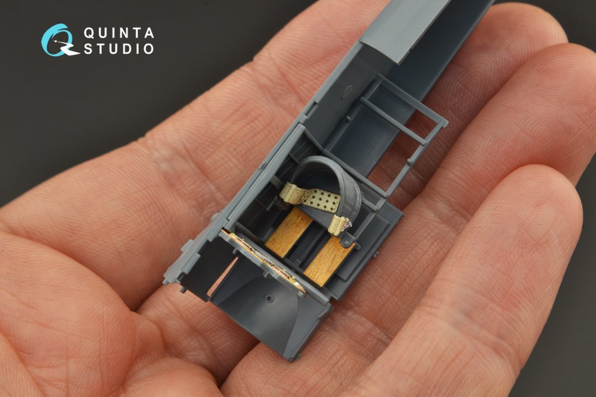 Intérieur imprimé en 3D et coloré sur papier décalcomanie Quinta Studio QD48276 Sopwith Camel F.1 (Eduard) 1/48 – imagen 10