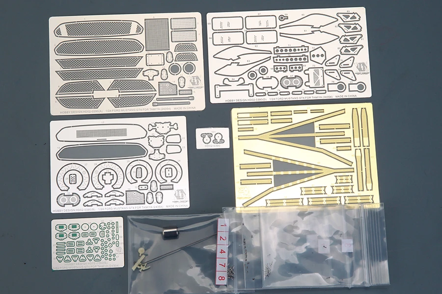 Hobby Design HD02-0390 Ford Mustang GT4 - Kit de détails pour Tamiya 24354 1/24  – Bild 2