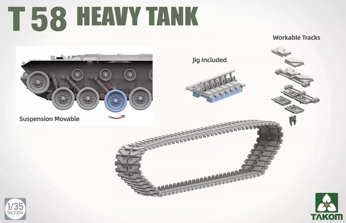 Takom 2204 T58 Char lourd 1/35 – image 5