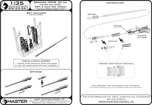 Canon de mitrailleuse Browning M2HB calibre .50 (12,7 mm) - Version Seconde Guerre mondiale et Guerre froide à l&amp;#39;échelle 1/35 – immagine 9