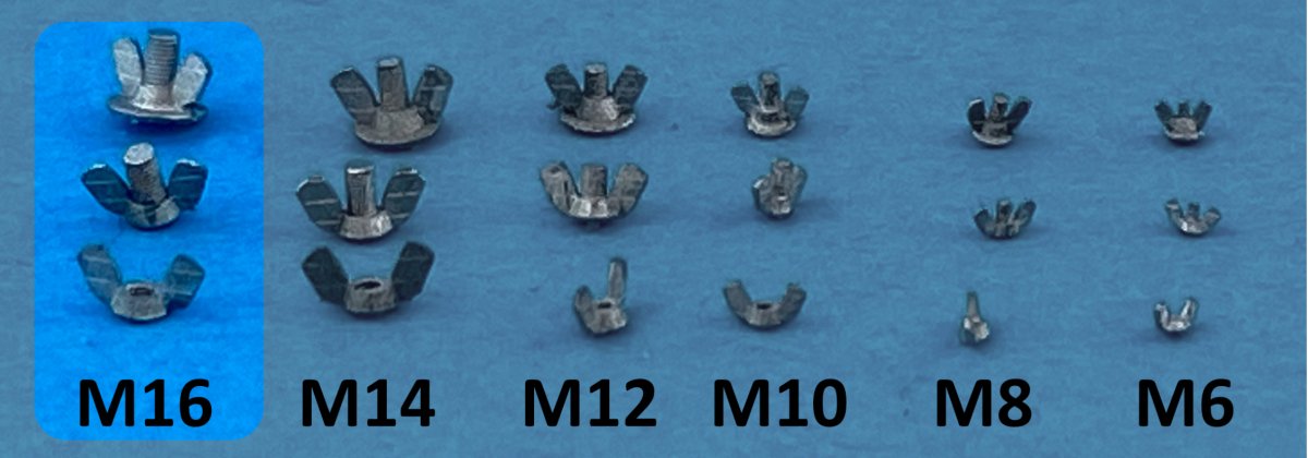 Point de non-retour 1623006 Écrous à oreilles M16 1/16 – image 2