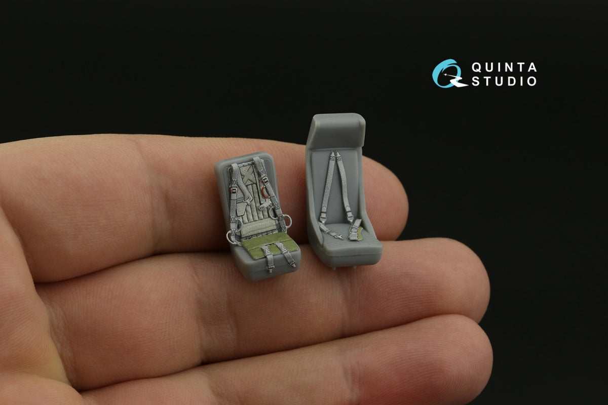 Intérieur imprimé en 3D et coloré sur papier décalcomanie Quinta Studio QD48406 Mi-24 Nato Hind (Trumpeter) 1/48 – image 3
