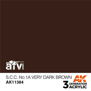AK Interactive AK11384 SCC n° 1A Brun très foncé 17 ml
