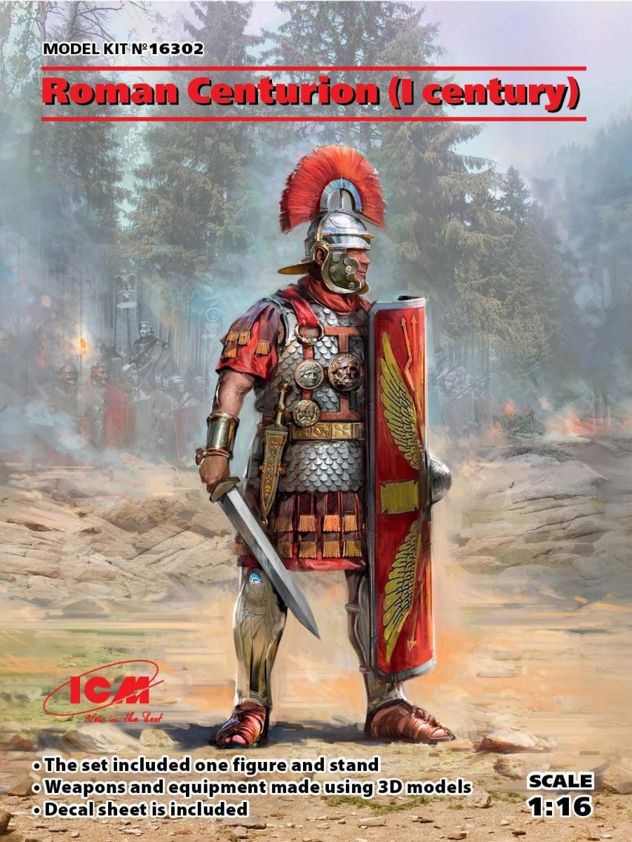 ICM 16302 Centurion romain (Ier siècle) (moules 100 % neufs) 1/16
