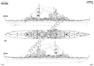 Kagero 7086 Le croiseur lourd allemand Prinz Eugen EN/PL – image 4