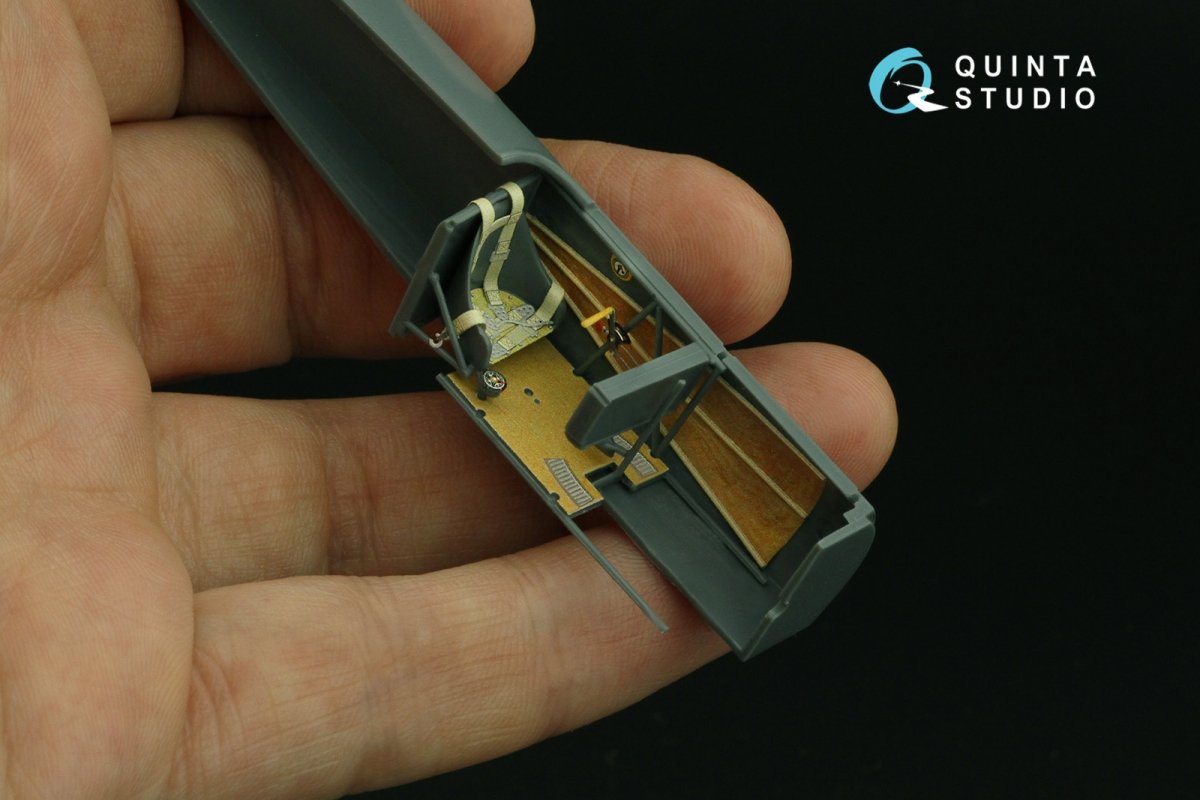 Intérieur imprimé en 3D et coloré sur papier décalcomanie Quinta Studio QD48298 Fokker EV-DVIII (Eduard) 1/48 – imagen 10