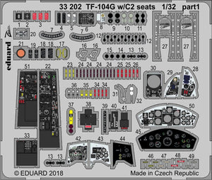 Eduard 33202 TF-104G avec sièges C2 ITALERI 1/32