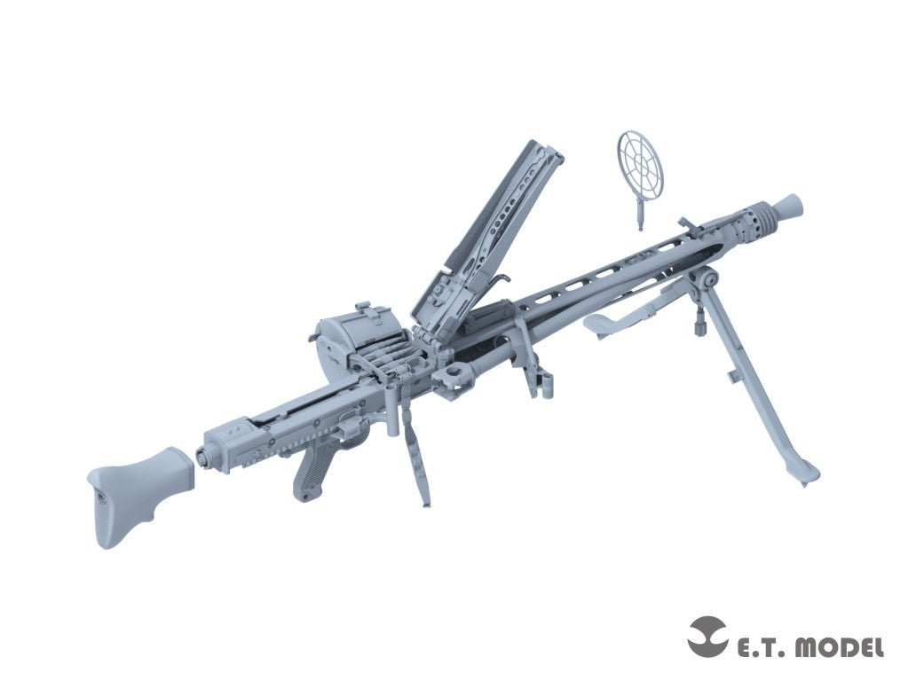 ET Model P06-001 Mitrailleuse allemande MG42 et boîte de munitions de la Seconde Guerre mondiale (impression 3D) 1/6 – immagine 4