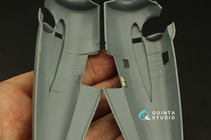 Intérieur imprimé en 3D et coloré sur papier décalcomanie Quinta Studio QD48403 F4F-4 Wildcat (Eduard) 1/48 – image 9