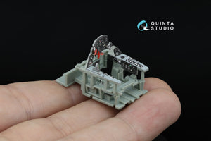 Intérieur imprimé en 3D et coloré sur papier décalcomanie Quinta Studio QD48540 F3F-2 (Academy/Accurate Miniatures) 1/48  – image 6