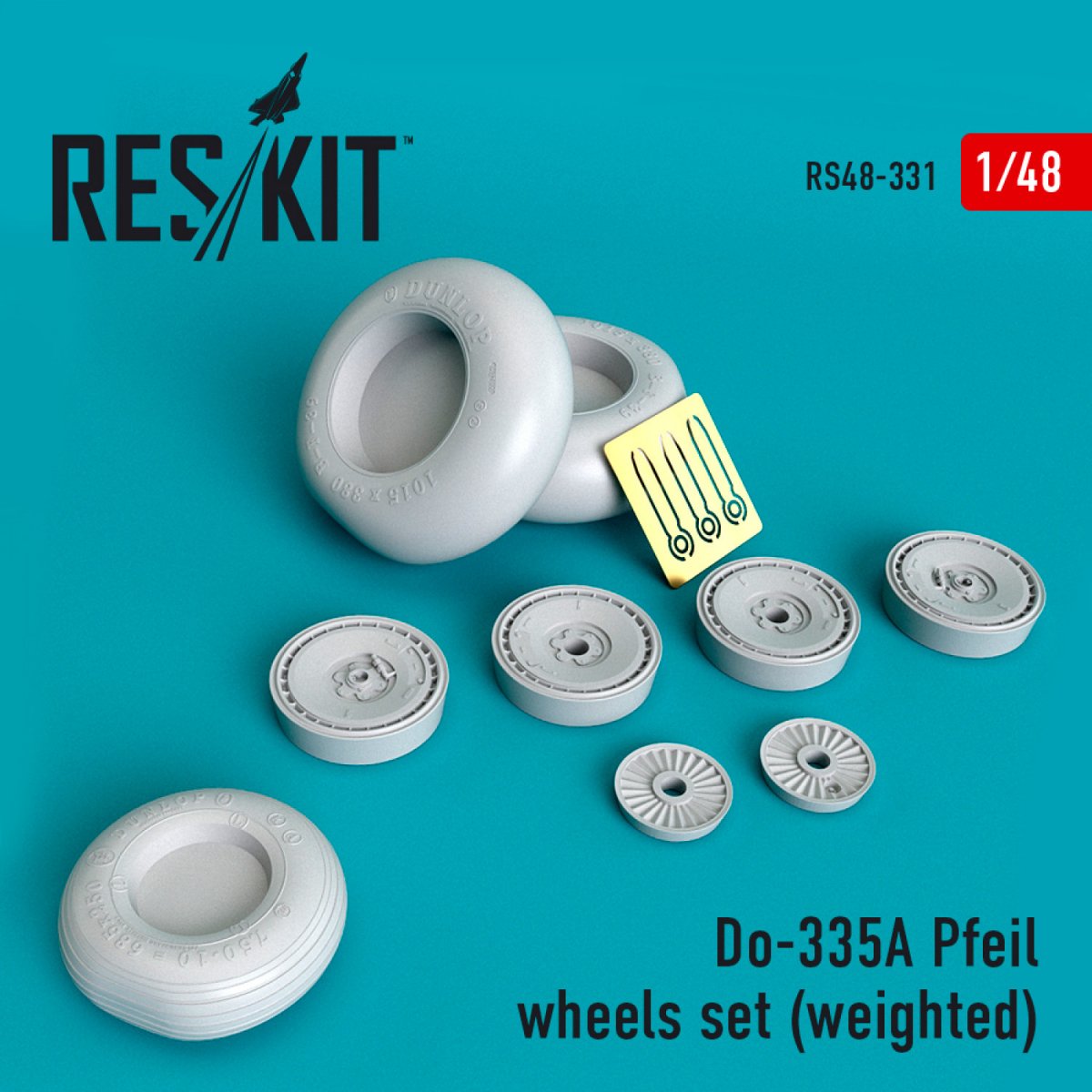 RESKIT RS48-0331 DO-335А « PFEIL » JEU DE ROUES (LESTÉ) 1/48